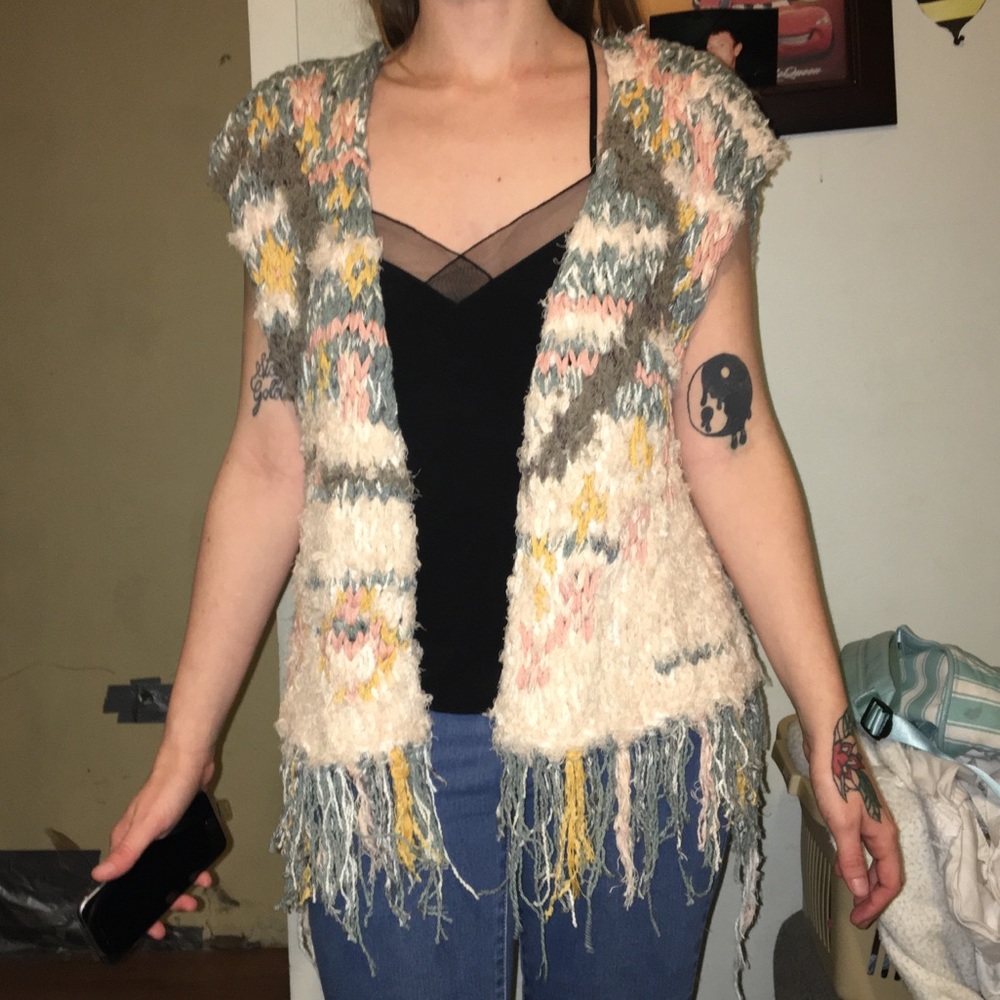 Free People Sweater Vest Cardigan